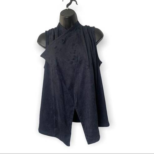 Romeo + Juliet Couture  Faux Suede Waterfall Vest Women’s Size Small