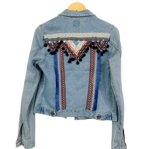 Boom Boom Jeans  Denim Jacket 5-Button Front 2 Pockets Size S