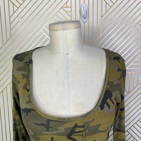 n:philanthropy  Boot Camouflage Print Bodysuit in Green Size US XS