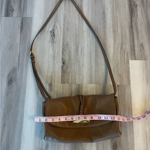 DKNY  Cow Leather Chocolate Boho Shoulder Bag