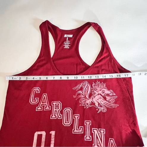 Tailgate  Women's Racerback Curved Hem Carolina Graphic Tank Sz L