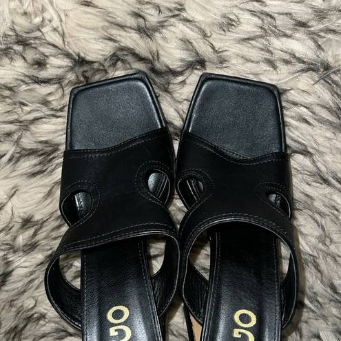 EGO  Black Platform Sandals