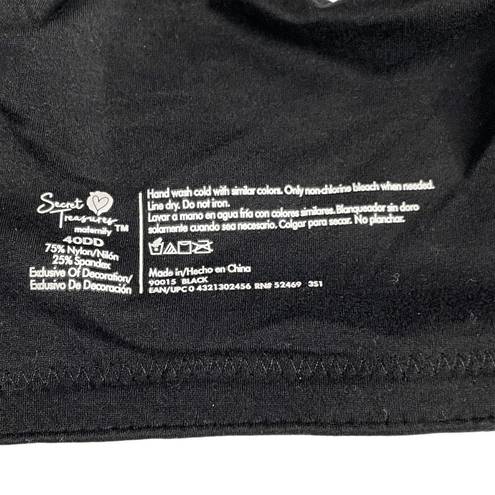 Secret Treasures  Womens Size 40DD Maternity Nursing T-Shirt Bra Black 90015