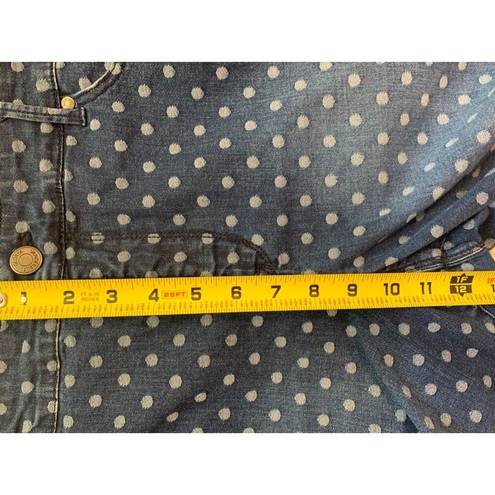 Gloria Vanderbilt  Womens Cropped Jeans Petite Sz 14P Polka Dot Jordyn Slimming