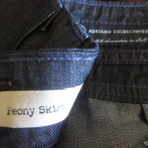 AG Adriano Goldschmied AG Womens Peony Denim Mini Skirt Size 27