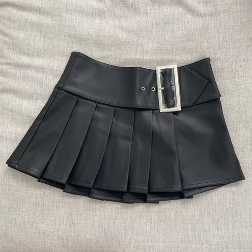 Tiger Mist Black Mini Skirt