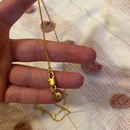 Madewell Gold Brass Adjustable Layering Necklace