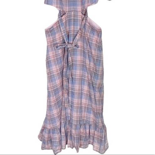 Likely  NWT Payson Side Cutout Plaid Midi Dress In Lilac Sachet Multi Women’s 6