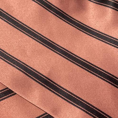 Michelle Mason  Asymmetrical Striped Copper Black Pencil Skirt Size 10 NWT