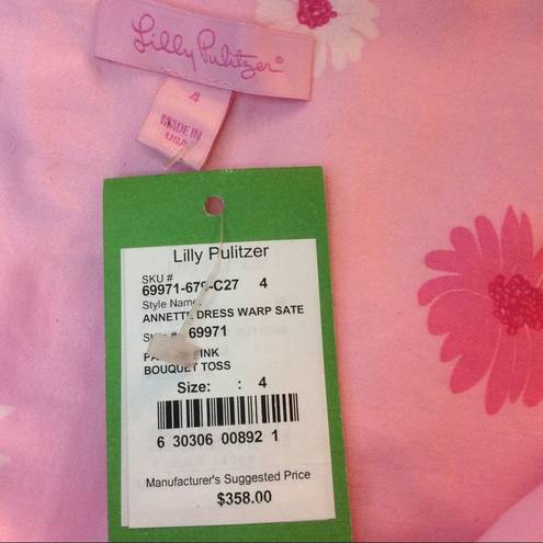 Lilly Pulitzer NWT $358  Pink Annette Dress Sz 4