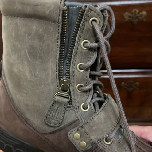 Ralph Lauren 31.  women’s leather buckle boots