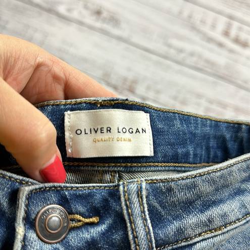 Mulberry Oliver Logan  straight jeans distressed size 25