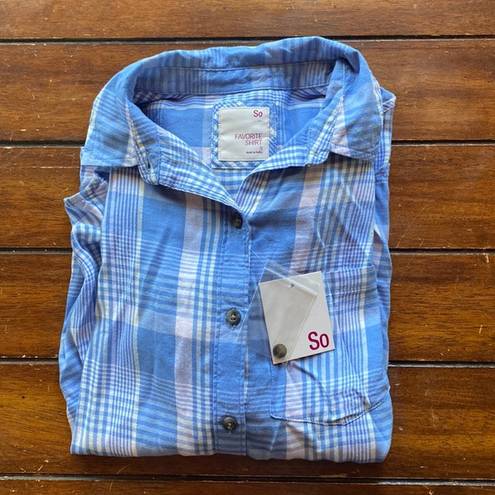 SO Button up Flannel “Favorite Shirt” (Size: Small)