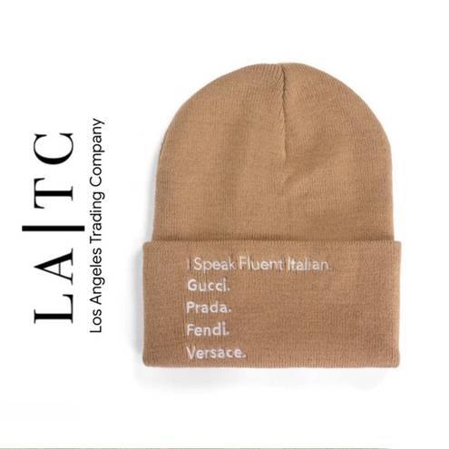 Krass&co LA/TC Los Angeles Trading  Fluent Italian Beanie in Wheat