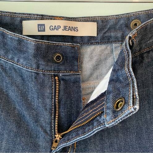 Gap Vintage  2003 Denim Wide Leg Cuffed Cropped Jeans 2