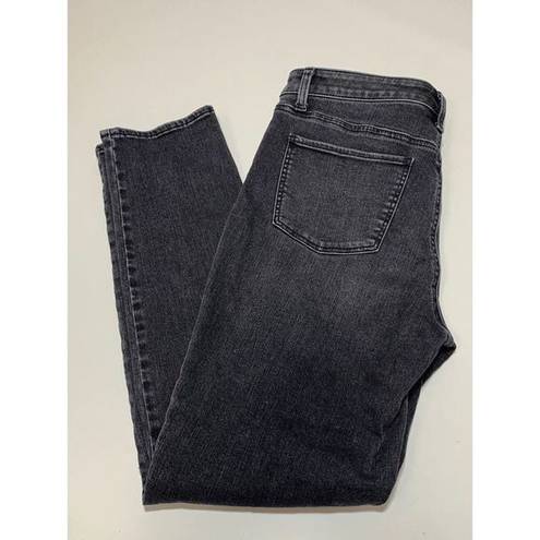 Talbots  Women’s Slim Ankle Jeans Denim Cotton Dark Wash Black Size 8