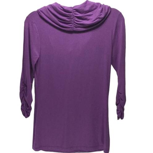 Krass&co NY& Purple Knit blouse top Small