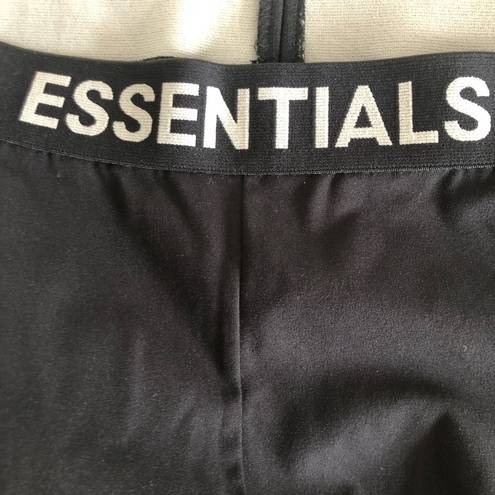 Fear of god Essentials  Leggings Dark Slate Stretch Limo Black womens Small