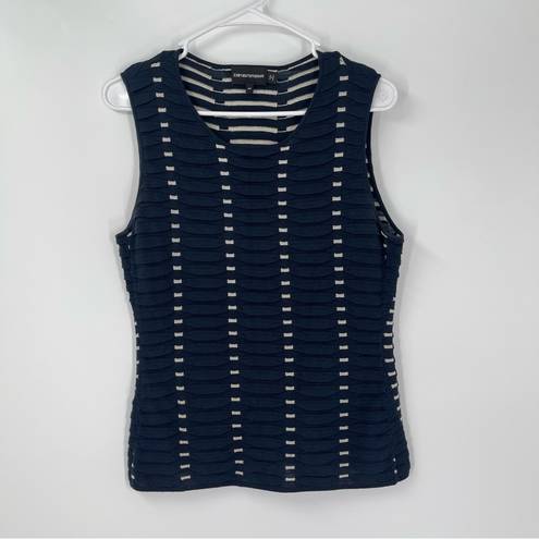 Emporio Armani Woven Knit Silk and Cashmere Tank