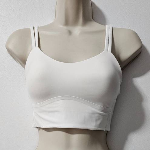 Lululemon Like a Cloud Longline Bra Light Support White Women's Size 6 LW2CSIS