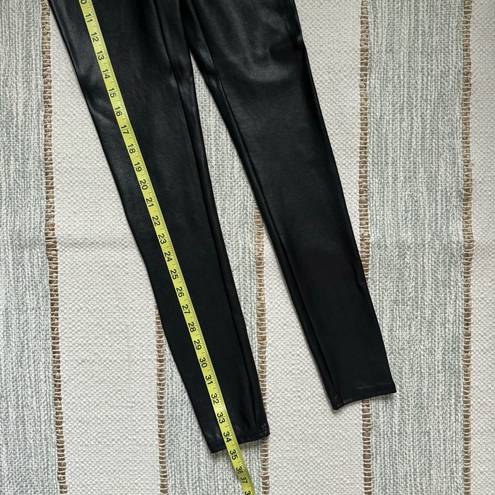 Spanx  Faux Leather Black High Rise Faux Leather Leggings Women’s Size Small