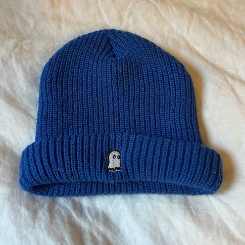 Lonely Ghost  Blue Beanie