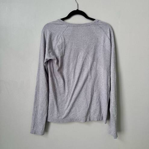 All In Motion  Top XXL Gray Long Sleeve Womens Work Out Gym Yoga Running NWT