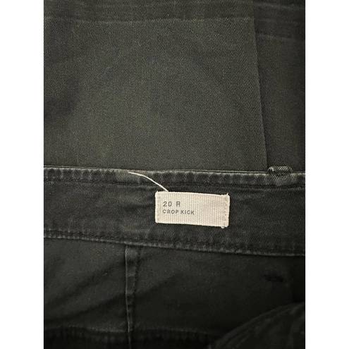 Gap  Womens Crop Kick Moonless Night Black Denim Jeans Size 20