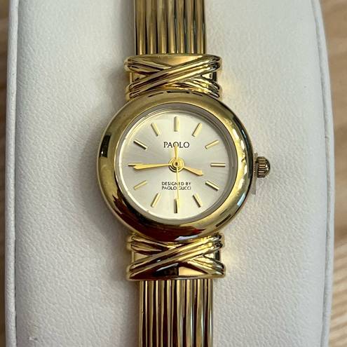 Gucci Paolo  Ladies Watch Yellow Gold Tone Bracelet and Dial Quartz NWOT