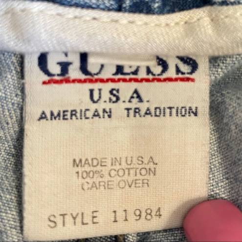 Guess Vintage  Distressed Blue Jean Shorts Women's SZ 28