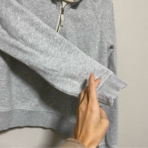 Vuori  Restore Gray Half Zip Pullover Sweatshirt