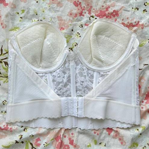 Frederick's of Hollywood  White Lace Bustier Top