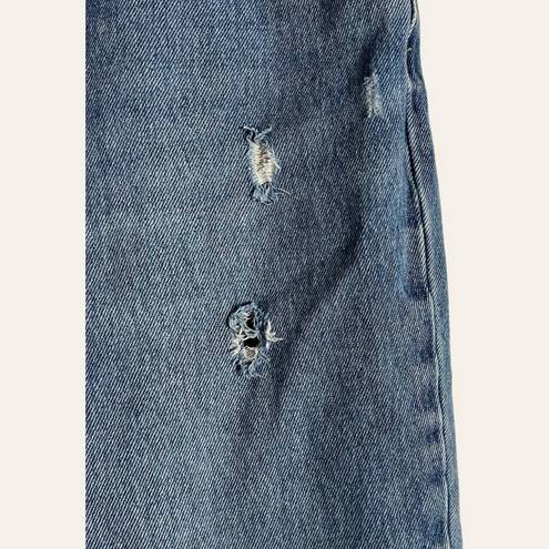 Rolla's Rolla’s Dusters High Rise Slim Distressed Denim Blue Jeans Size 28