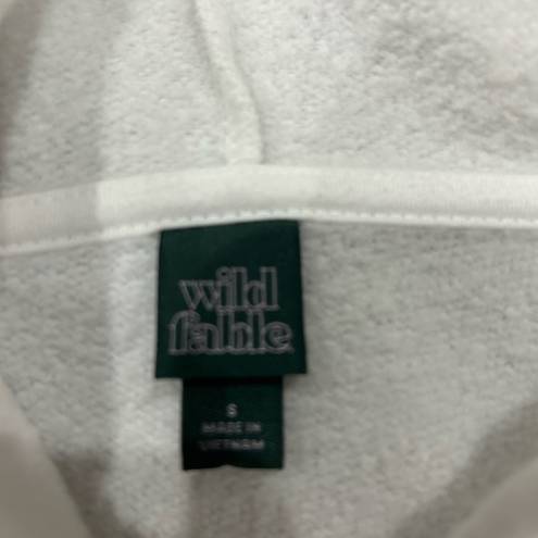 Wild Fable White  Cropped Zip Up