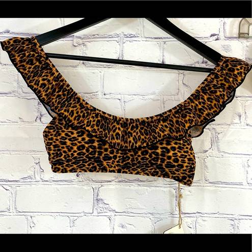 Cabana Del Sol  Leopard Ruffle Bikini