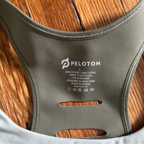 Peloton Green  Sports Bra - size L