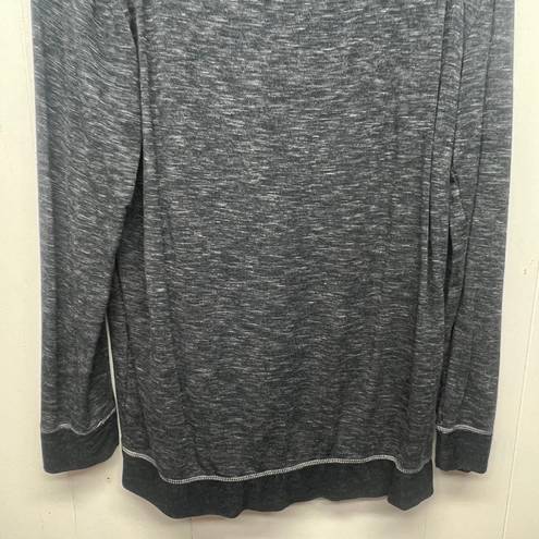 Felina  Space Dye Charcoal Women's Athleisure Sweatshirt Size Large Soft Cozy