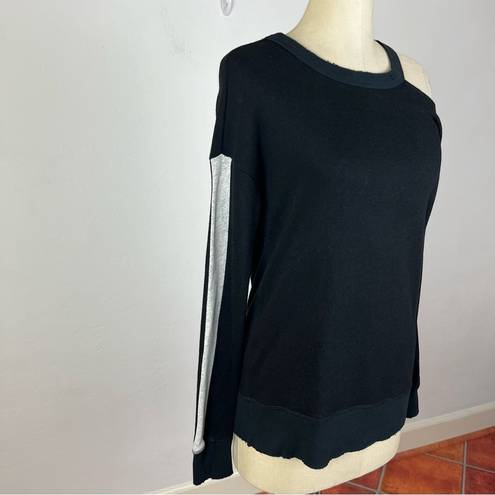 n:philanthropy  Black Cold Shoulder Sweater