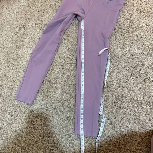 Betabrand  Skinny Leg Journey Pant Lilac Lavender Purple Stretch Size Small