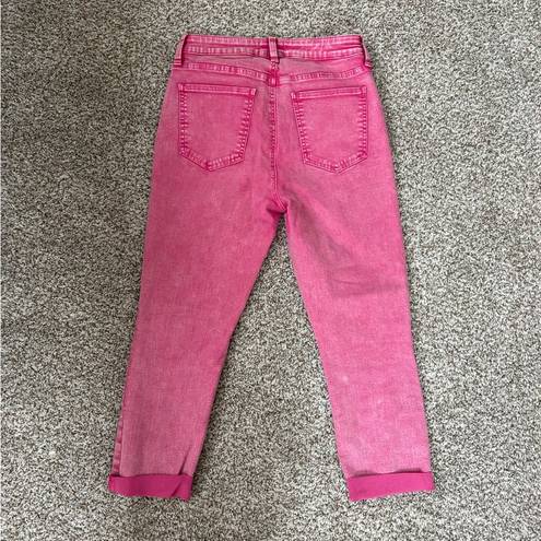 Pistola  Pink Denim Cropped Jeans Barbie Barbiecore Spring Colorful Size 28