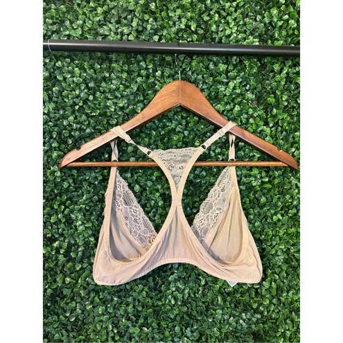 Urban Outfitters Out From Under  Front Clip Lace Tan Bralette Sz Large