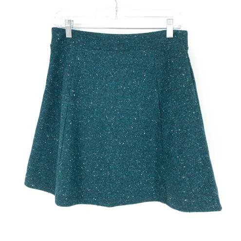 The Loft  Womens Size 4P A-Line Speckled Nubby A-Line Skirt Green