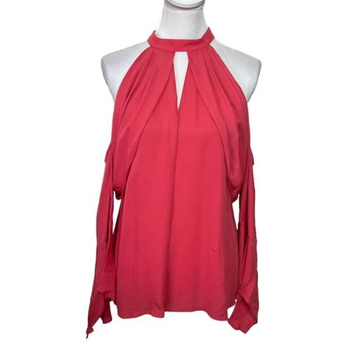 Aria Kobi Halperin  Silk Cold Shoulder Top In Rosalie Blouse Women’s Size M