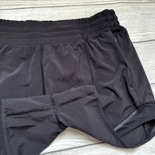 Lululemon  Hotty Hot Black Short High-Rise Long 4" Women Size 8