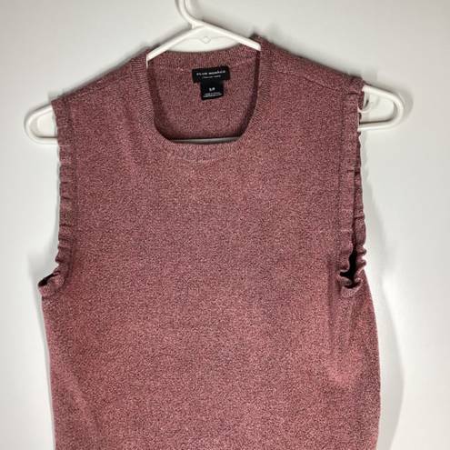 Club Monaco  italian yarn cropped knit Top Pinkish brown