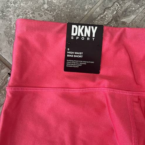 DKNY  Sport High Shine High Waist Bike Shorts, Super Soft Size S, New w/Tag