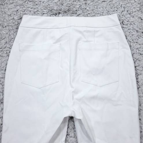 Spanx READ  Medium Tall On the Go Kick Flare Pants 20373T Classic White Pull On