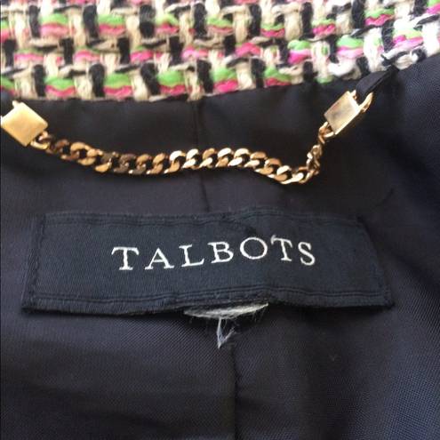 Talbots  multicolor Tweed blazer