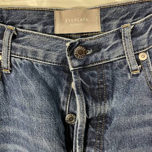 Everlane  The Cheeky Jean‎ High Rise Size 30 Crop Distressed Cotton