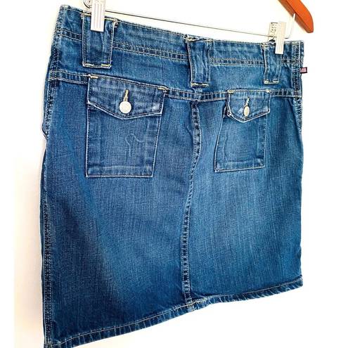 Polo Vintage Y2K  Ralph Lauren Carolyn Cotton Blue Jeans Denim Mini Skirt Sz 6